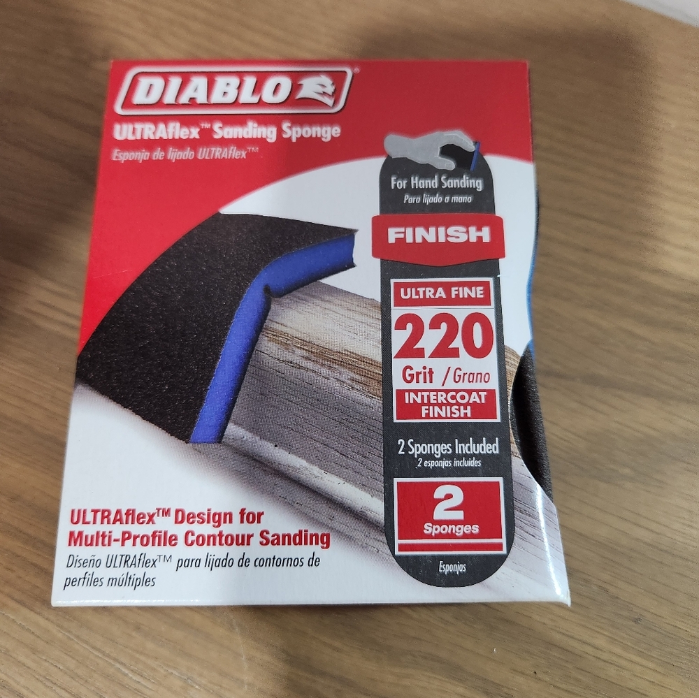 Diablo Ultraflex 220-Grit Sanding Sponge 2 Pack